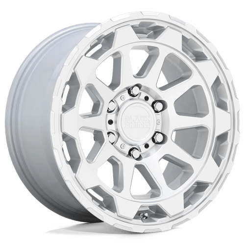 Black Rhino ROTOR GLOSS SILVER W/ MIRROR CUT FACE 6X120 20X9 +12 67.06HB
