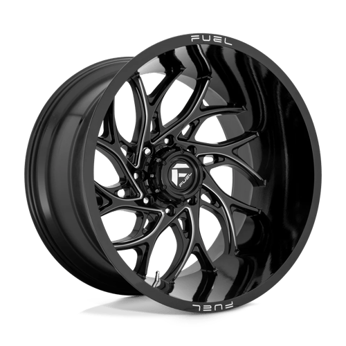 Fuel OffRoad D741 RUNNER GLOSS BLACK MILLED 5X5.0 24X12 -44 71.5HB