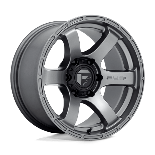 Fuel OffRoad D767 RUSH MATTE GUN METAL 6X5.5 18X9 -12 106.1HB