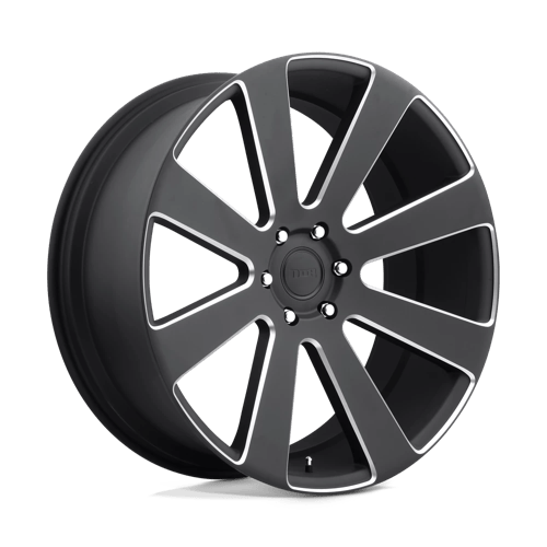DUB S187 8-BALL MATTE BLACK MILLED 6X5.5 26X10 +30 78.1HB