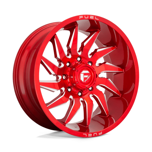 Fuel OffRoad D745 SABER CANDY RED MILLED 8X6.5 24X12 -44 125.1HB