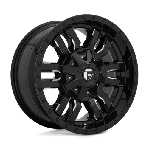 Fuel OffRoad D595 SLEDGE GLOSS BLACK MILLED 8X180 18X9 +20 124.2HB