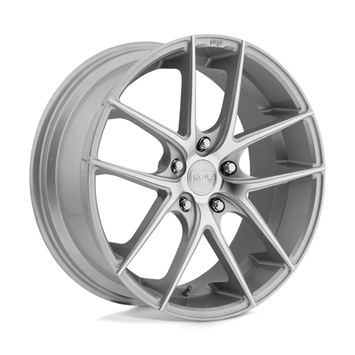 Niche M131 TARGA GLOSS SILVER MACHINED 5X4.25 20X8.5 +40 63.36HB