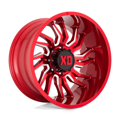 XD XD858 TENSION CANDY RED MILLED 8X170 22X10 -18 125.1HB