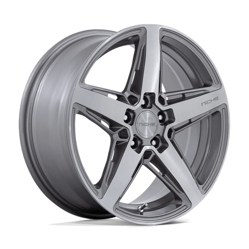 Niche M270 TERAMO ANTHRACITE BRUSHED FACE TINT CLEAR 5x114.3 18X8 +40 72.56HB
