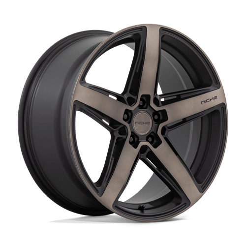 Niche M271 TERAMO MATTE BLACK W/ DOUBLE DARK TINT FACE 5X112 20X11 +44 66.56HB
