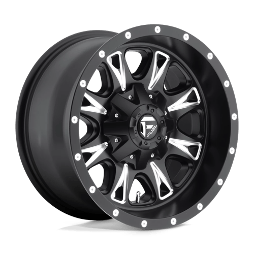 Fuel OffRoad D513 THROTTLE MATTE BLACK MILLED 8X6.5 17X9 +1 125.1HB
