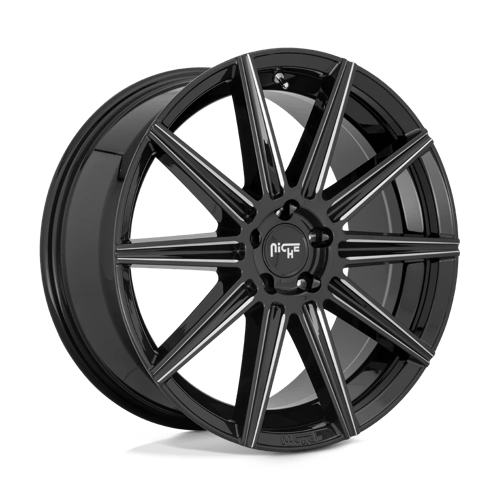 Niche M243 TIFOSI GLOSS BLACK MILLED 5x114.3 20X10.5 +40 72.56HB