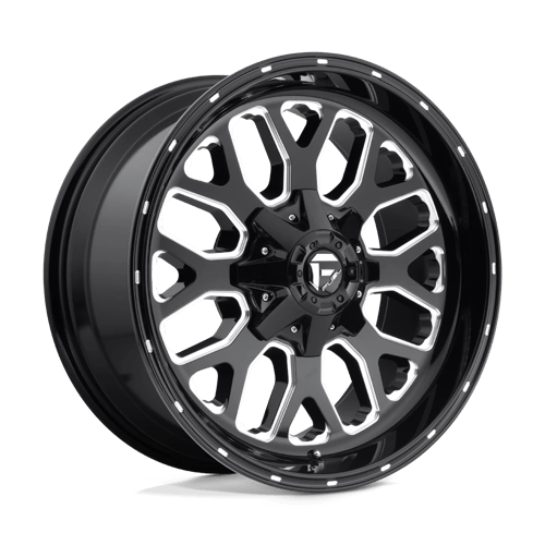 Fuel OffRoad D588 TITAN GLOSS BLACK MILLED 6X120 20X9 +7 67.06HB