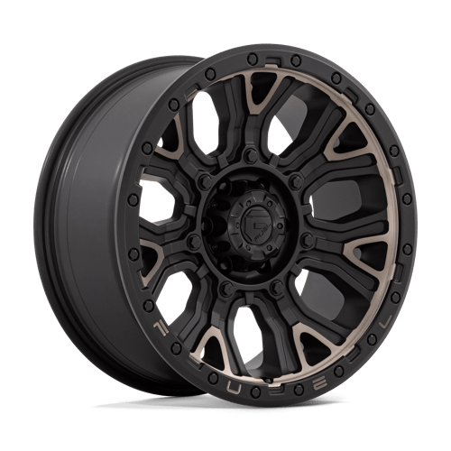 Fuel OffRoad D824 TRACTION MATTE BLACK W/ DOUBLE DARK TINT 6X5.5 20X9 +1 106.1HB