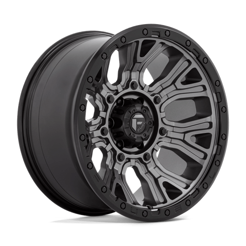Fuel OffRoad D825 TRACTION MATTE GUNMETAL W/ BLACK RING 6X5.5 20X10 -18 106.1HB