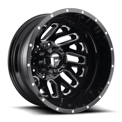 Fuel OffRoad D581 TRITON GLOSS BLACK MILLED 8X210 20X8.25 -246 154.3HB