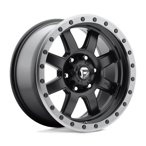 Fuel OffRoad D551 TROPHY MATTE BLACK GUN METAL RING 6X5.5 18X9 +1 108HB