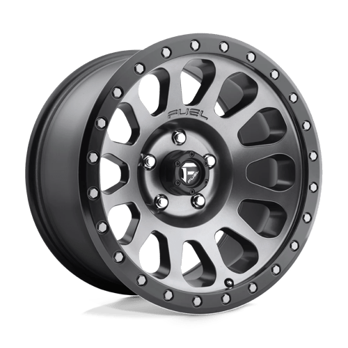 Fuel OffRoad D601 VECTOR MATTE GUN METAL BLACK BEAD RING 5X5.0 17X9 -12 78.1HB