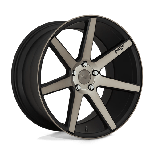 Niche M150 VERONA MATTE BLACK MACHINED 5x114.3 18X8 +40 72.56HB