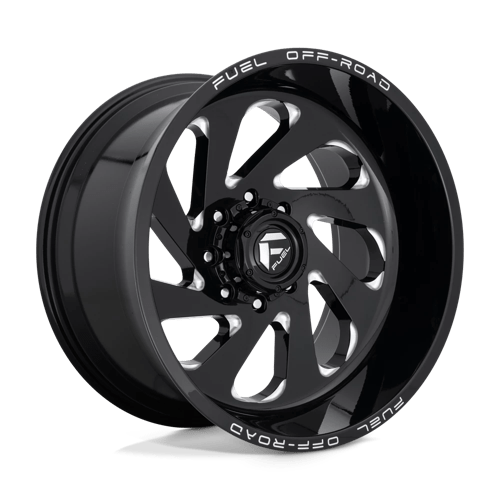 Fuel OffRoad D637 VORTEX GLOSS BLACK MILLED 8X6.5 22X12 -44 125.1HB