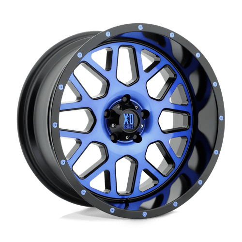 XD XD820 GRENADE SATIN BLACK MACH FACE W/ BLUE TINTED CLEAR COAT 5X5.0 20X10 -24 78.1HB