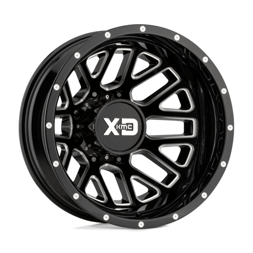 XD XD843 GRENADE DUALLY GLOSS BLACK MILLED - REAR 8X210 17X6.5 -140 154.3HB