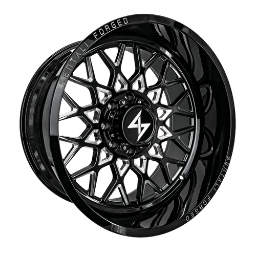 Sentali Forged SF-5 Gloss Black Milled 24X14 8x180 +-76 124.3HB