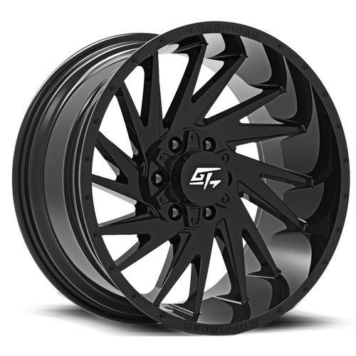 GT OFFROAD Tomahawk Gloss Black 22X12 8x165.1/8x180 +-44 125.2HB