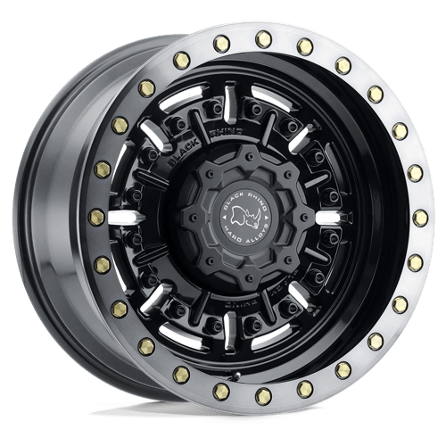 Black Rhino ABRAMS GLOSS GUN BLACK W/ MACHINED DARK TINT 6X135 18X9.5 -18 87.1HB