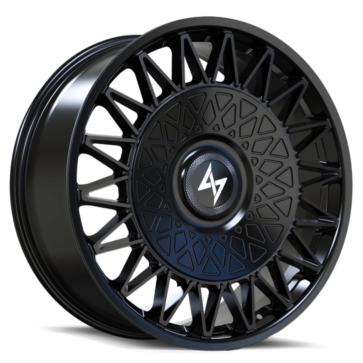 Sentali Luxx Crown Gloss Black 22X10.5 5x112/5x114.3 +40 73.1HB