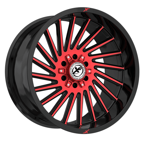 XF OFFROAD XF-239 Black Machined Red 20X10 8x165.1/8x180 +-24 125.2HB