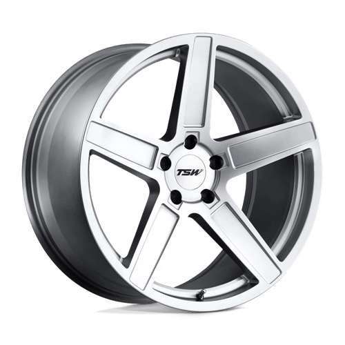TSW ASCENT MATTE TITANIUM SILVER 5X120 19X9.5 +40 76.1HB