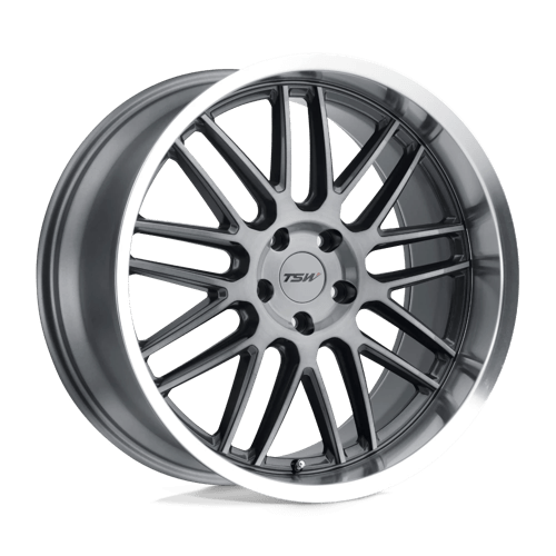 TSW AVALON GUNMETAL W/ BRUSHED GUNMETAL FACE & MACHINED LIP 5x114.3 19X9 +20 76.1HB