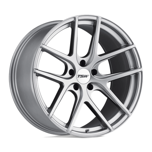 TSW GENEVA MATTE TITANIUM SILVER 5x114.3 17X8 +40 76.1HB