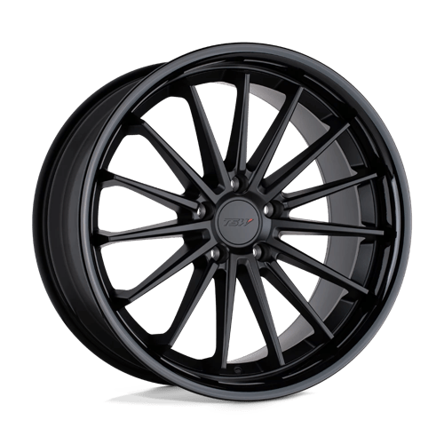 TSW MARINA MATTE BLACK W/ GLOSS BLACK LIP 5x114.3 18X8.5 +40 76.1HB
