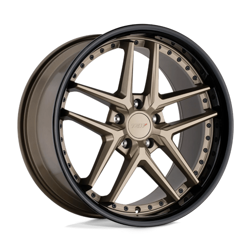 TSW PREMIO MATTE BRONZE W/ GLOSS BLACK LIP 5x114.3 20X8.5 +30 76.1HB