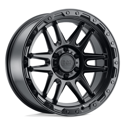 Black Rhino APACHE MATTE BLACK W/ BLACK BOLTS 6X5.5 20X9 +12 112.1HB