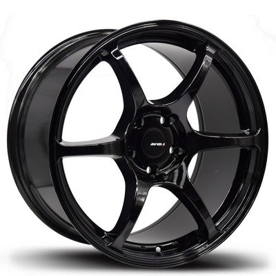 AV-26 GLOSS BLACK 17x8 5x114.3 et35 cb73.1