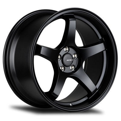 AV-28 MATTE BLACK 18x8.5 5x100 et35 cb73.1
