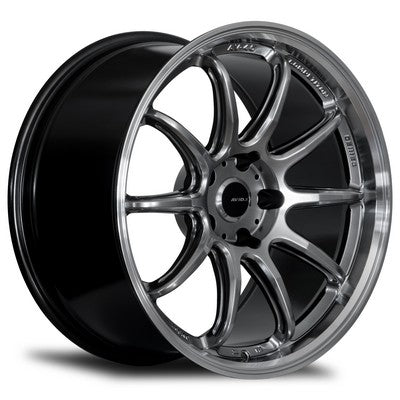 AV-40 HYPER BLACK / MACHINED LIP 18x9.5 5x114.3 et22 cb73.1