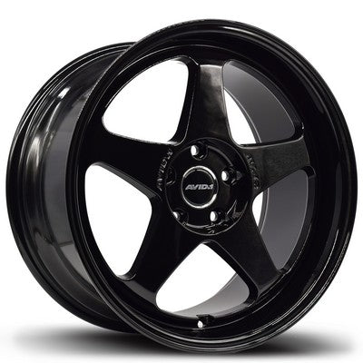AV-42 Gloss Black 18x8.5 5x112 et35 cb73.1
