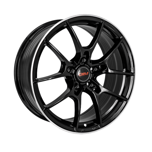 DIM WC001 BLACK SILVER LIP 18X8 5x114.3 +33 HB