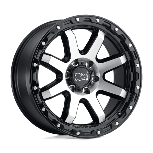 Black Rhino COYOTE GLOSS BLACK W/ MACHINED FACE & STAINLESS BOLTS 6X120 20X9 +12 67.06HB