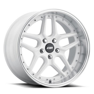 ESR CS15 GLOSS WHITE MACHINE LIP 18x9.5 5X100 ET35 CB72.56