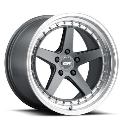ESR CS5 MATTE GRAPHITE/MATTE MACHINE LIP 19x8.5 5X120 ET30 CB72.6