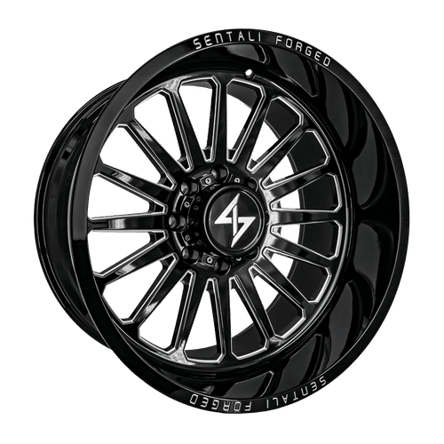 Sentali Forged SF-2 Gloss Black Milled 22X14 5x127 +-76 71.5HB