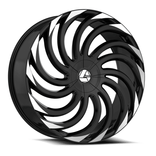 AZARA AZA-534BM Gloss Black Machined 18X8 5x114.3/5x120 +35 74.1HB