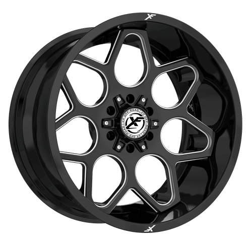XF OFFROAD XF-233 Gloss Black Milled 20X9 6x135/6x139.7 +12 106.4HB