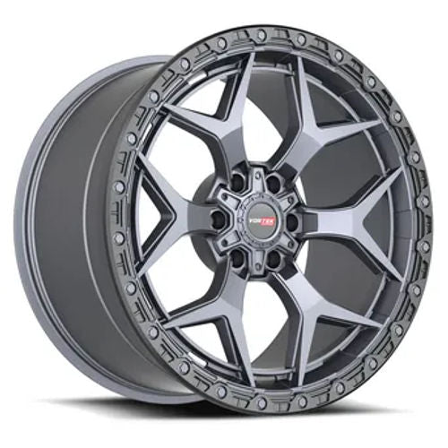VORTEK VRT-603MTB Matte Titanium Black Bead Ring 17X9 6x135/6x139.7 +0 106.1HB