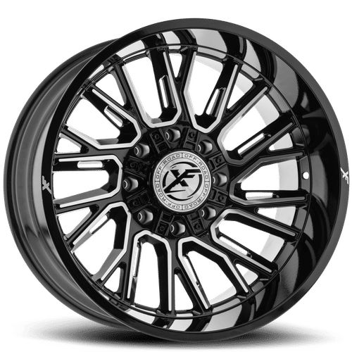 XF OFFROAD XF-230 Gloss Black Milled 20X9 8x165.1/8x170 +12 125.2HB