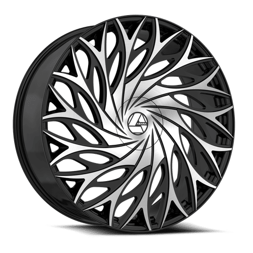 AZARA AZA-525BM Gloss Black Machined 24X9 6x135/6x139.7 +22 87.1HB