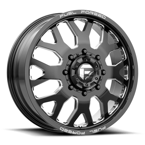 Fuel OffRoad DE19 FF19D GLOSS BLACK MILLED 8X180 20X10 -24 124.2HB