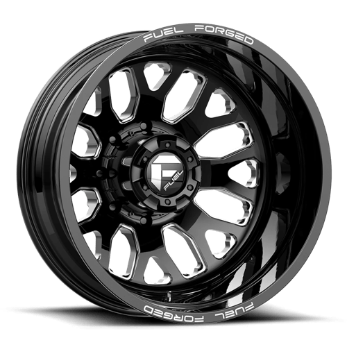 Fuel OffRoad DE19 FF19D GLOSS BLACK MILLED 8X200 24X8.25 -200 142HB
