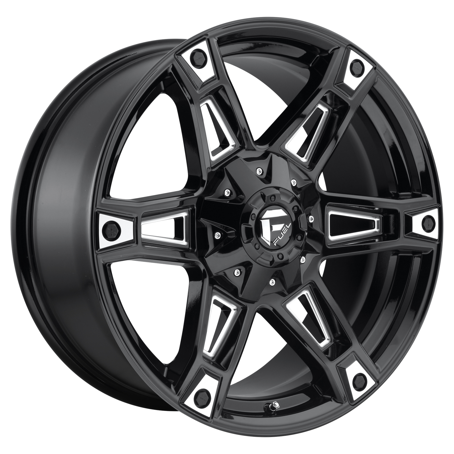 Fuel OffRoad D622 DAKAR GLOSS BLACK MILLED 6X135/5.5 20X9 +20 106.1HB